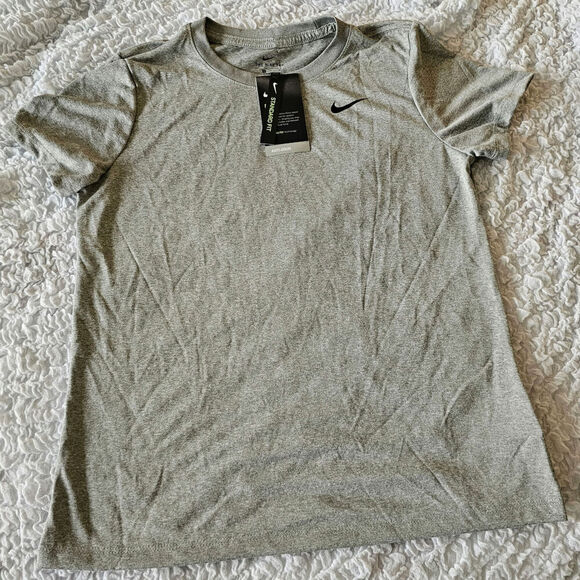 Nike Women's Legend Training T-Shirt dark heather grey sz medium - Picture 3 of 6